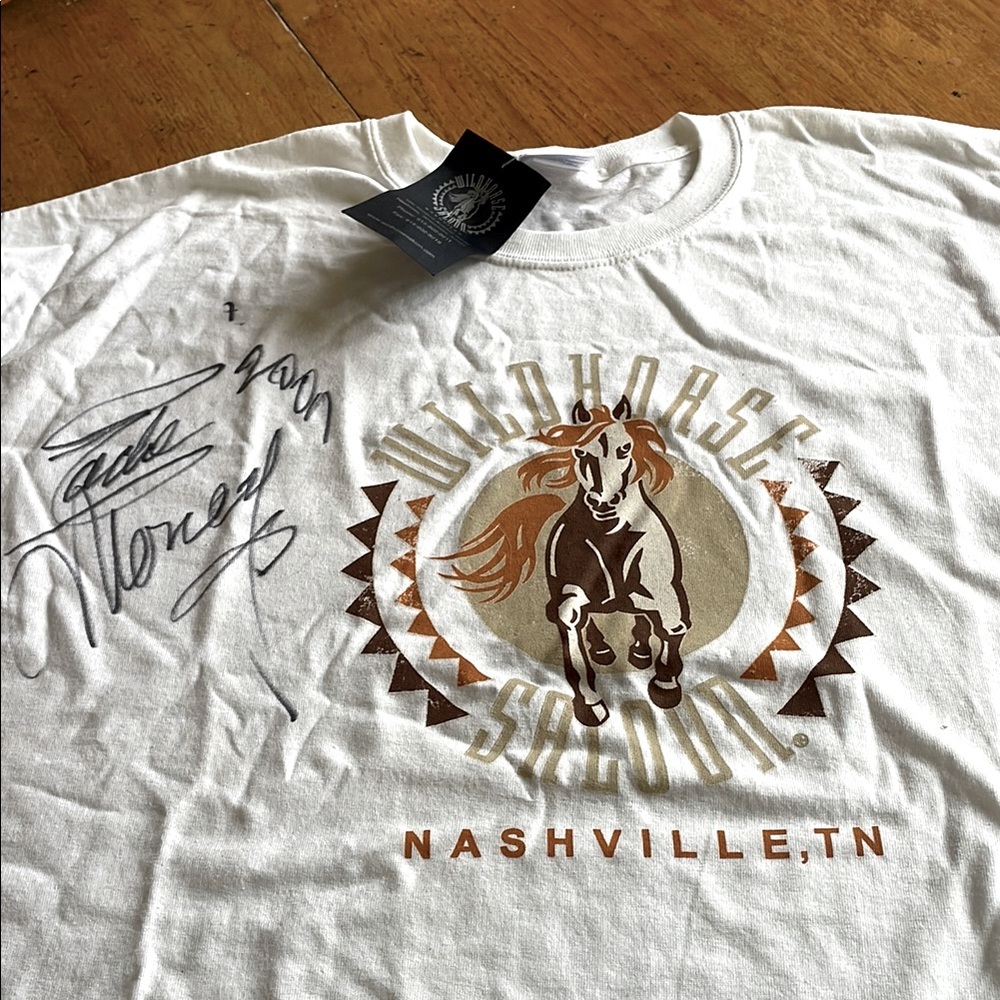 Eddie Money Autographed Tee from Wild Horse Saloon in Nashville